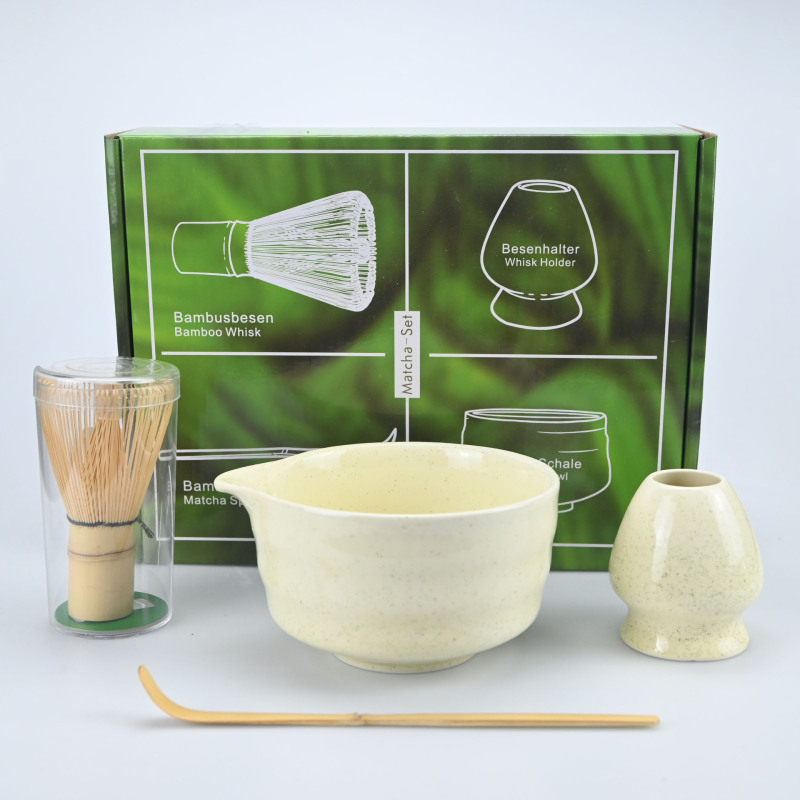 口付き抹茶ボウル、茶筅、抹茶セット、抹茶道具、宋代茶筅ボウル、百本立日本式|undefined