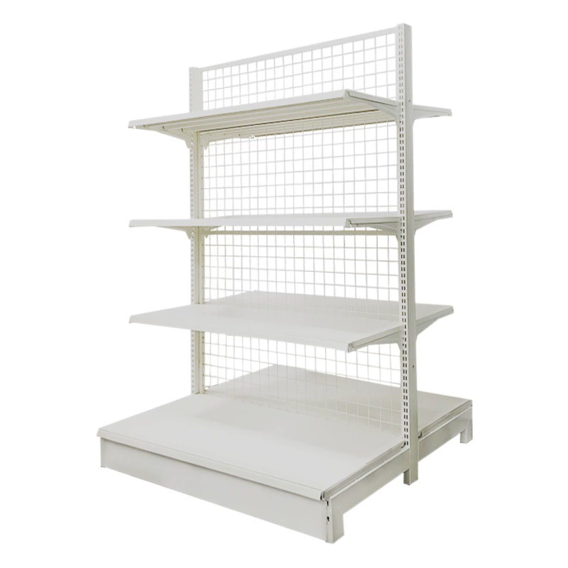 Стеллажи для супермаркетов из Шаньдуна: оптовые сетчатые витрины, односторонние и двусторонние многоярусные стеллажи для демонстрации товаров, для магазинов товаров для мам и малышей, для магазинов у дома