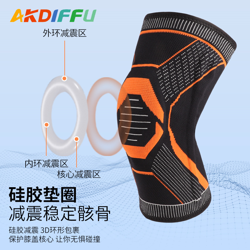 Unisex nuevos deportes rótula verano presurizado silicona primavera soporte rótula de rodillas anticolisión deportes rótula