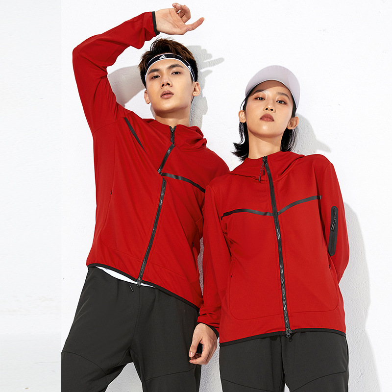 Conjunto Deportivo Informal para Otoño e Invierno, Sudadera Tipo Cárdigan Unisex de Algodón, Uniforme de Grupo, Traje de Entrenamiento de Manga Larga con Logotipo Estampado, Moderno