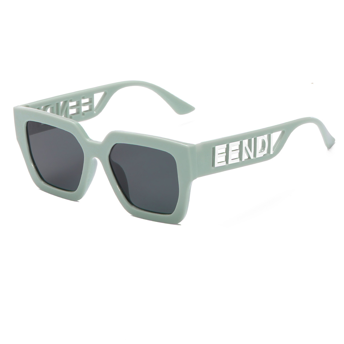 2021 nuevas letras anchas huecas marco elegante gafas de sol para niños letras personalizadas contraste color gafas de sol para niños moda