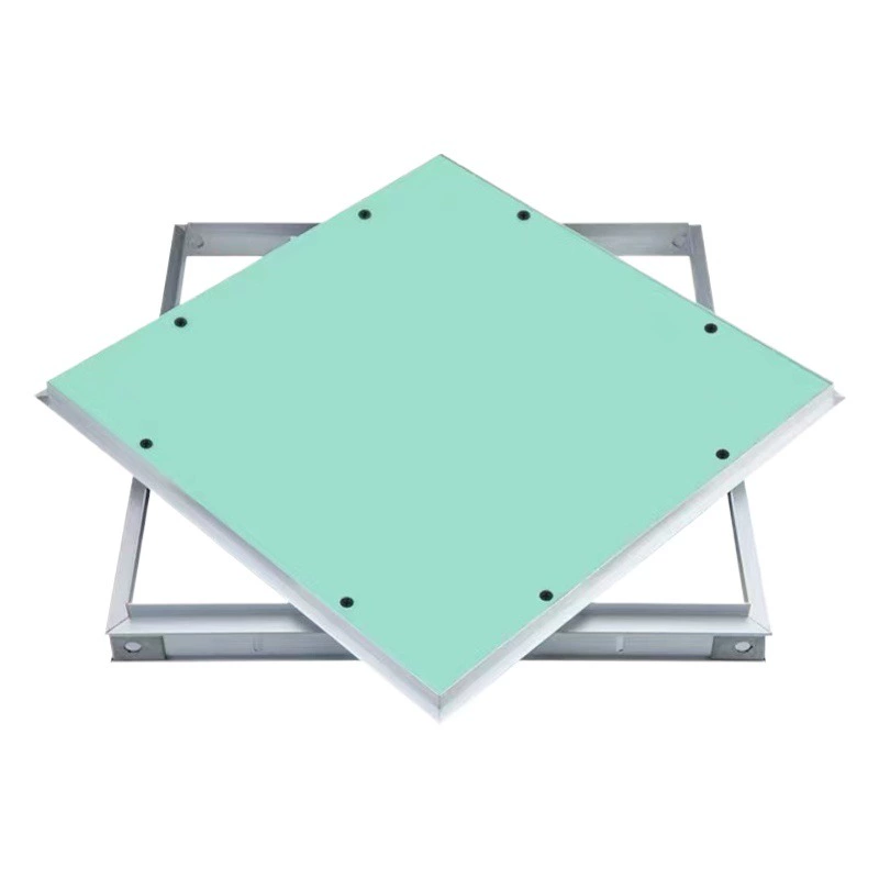 Осмотр скрытого потолка рамки алюминиевого сплава крышки отверстия ремонта гипсокартона скрытого