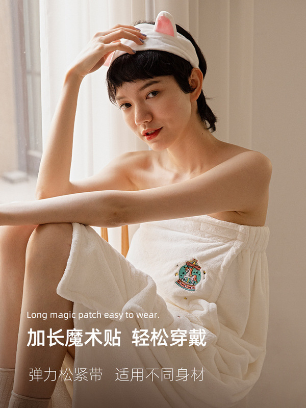 A6L Bath Towel Household Women's Wearing and Wrapping Pure Cotton Water Absorbent Quick-drying Easy-to-drop Towel Large Bath Skirt Thin Summer 2022 New