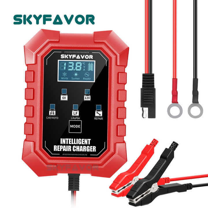 6V 12V 1.5A 多用途 SAE 鳄鱼夹电线鼻汽车摩托车电池充电器