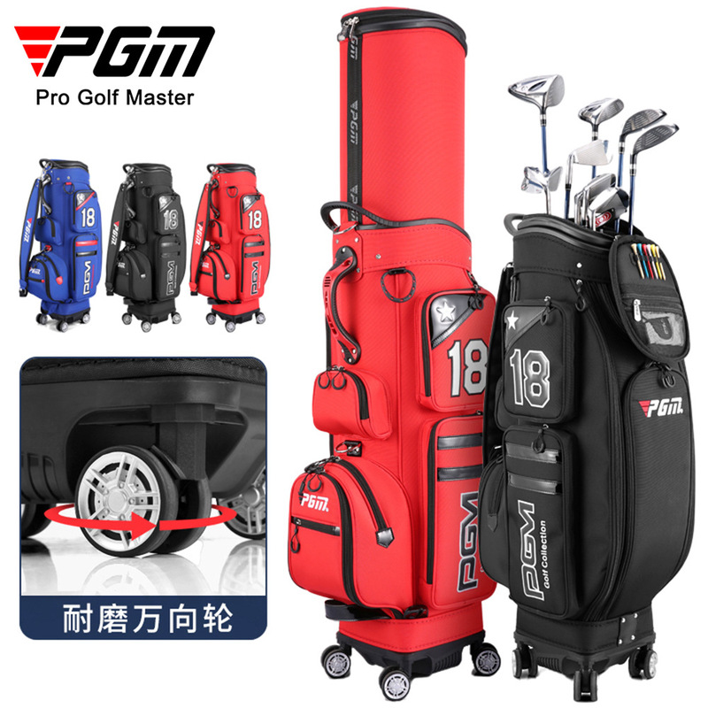 PGM golf bag men's aviation bag four-wheel horizontal push telescopic bag waterproof golf bag factory direct sales PGM golf bag men's aviation bag four-wheel horizontal push telescopic bag waterproof golf bag factory direct sales
