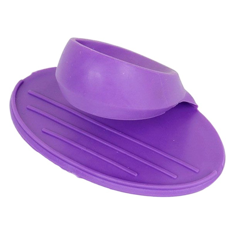 Cocina silicona aislamiento térmico dedo manga horno microondas guantes de aislamiento térmico resistente a altas temperaturas plato-servir anti-escaldado removedor de la bandeja a prueba de calor