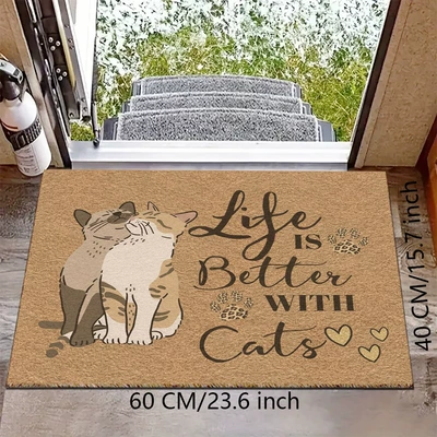 and Outdoor Areas, Thick and Durable, Avtomobil döşəmə paspasları - zx-cartoon-style-c-11-4060silk-circle