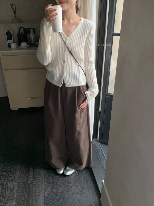巨百搭阔腿裤”【MISS密思家】超百搭又质感好的一款休闲裤W665|undefined
