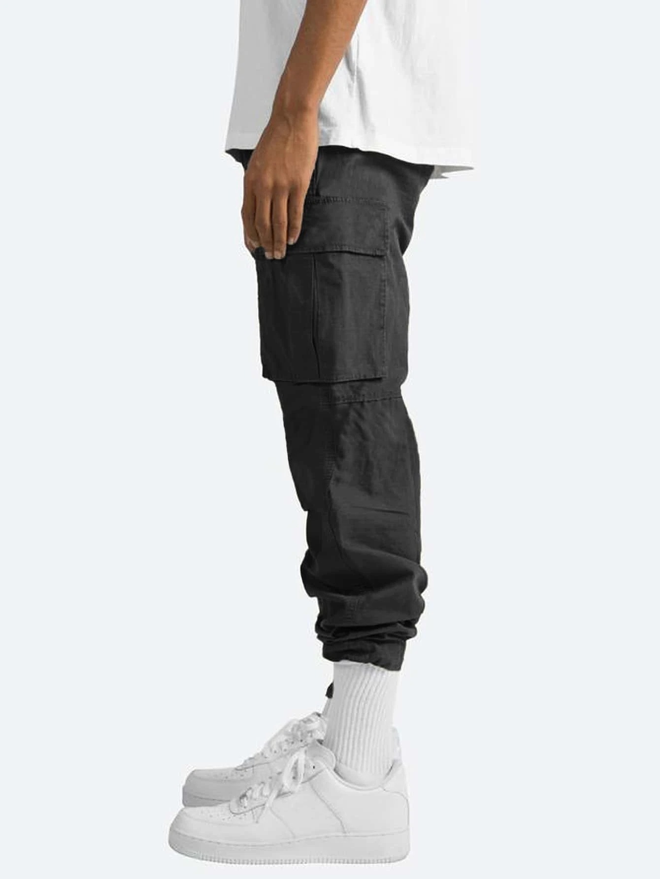 Pantalons décontractés pour hommes, nouveaux vêtements de travail d'été pour hommes avec cordon de serrage, pantalons décontractés multi-poches_voghion.com
