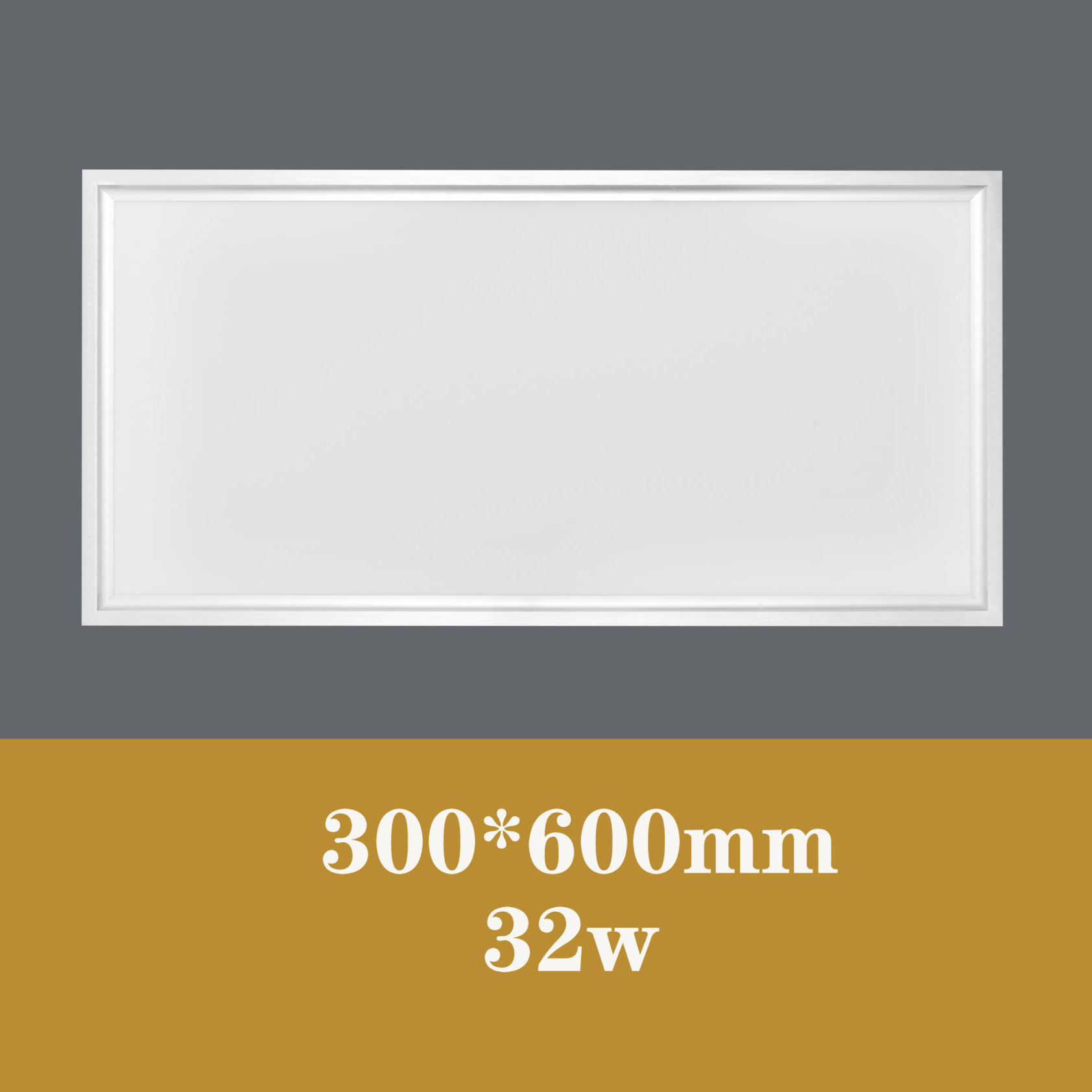 [Long Light] 30 * 60CM silver frame super bright 32W