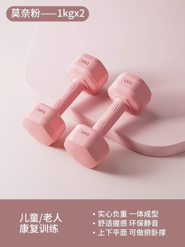 ダンベル女性フィットネス機器家庭用痩身腹バーベルケトルベル子供と青少年女性小さなダンベル 2 キロペア|undefined