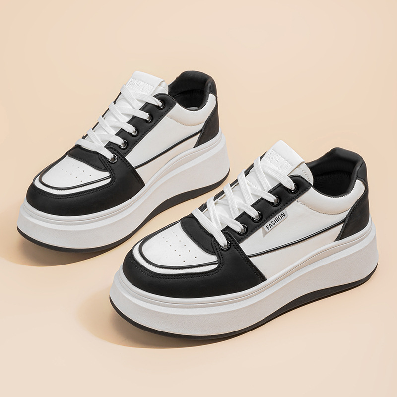 Zapatos de mujer de primavera nuevos zapatos blancos transpirables para niños todo-fósforo ins versión coreana de plataforma deportiva casual zapatillas de deporte zapatos de moda para mujer