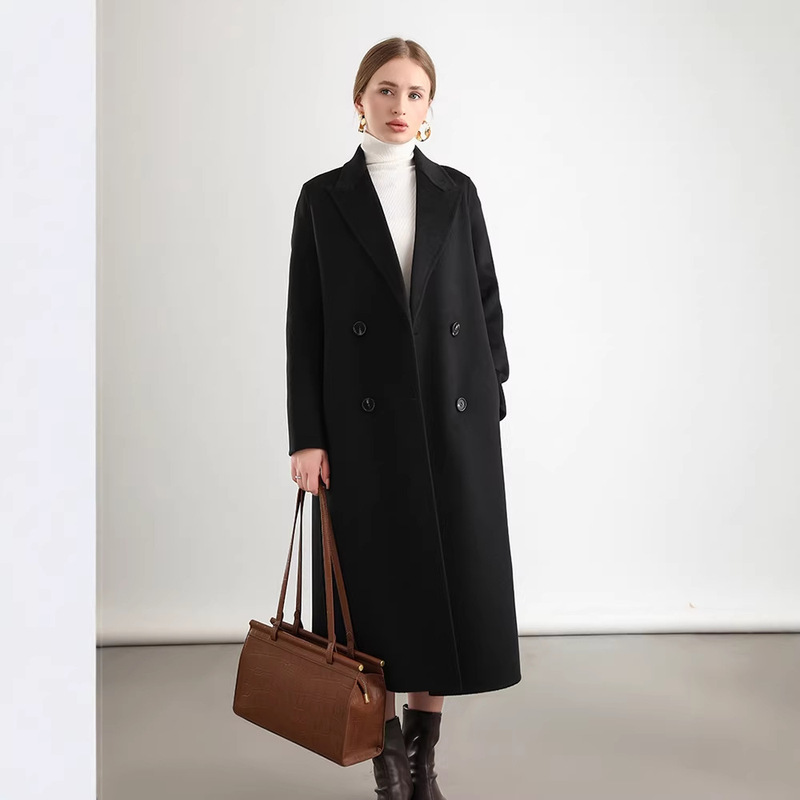 2025 Autumn and Winter New Style Double-Sided Wool Coat for Women, Mid-Length, High-End Feel, 100% Wool, Double-Breasted 2025 Autumn and Winter New Style Double-Sided Wool Coat for Women, Mid-Length, High-End Feel, 100% Wool, Double-Breasted