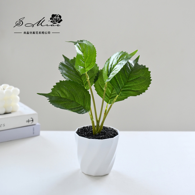 Flor artificial planta verde colgante cesta tortuga hoja pequeño bonsai flor artificial interior decoración creativa maceta artificial