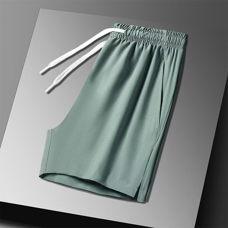 Shorts Men's Summer Ice Silk Outer Wear Loose plus size Sports Three-point Pants Trendy Basketball Running Cheap Quad Pants for Foreign Trade