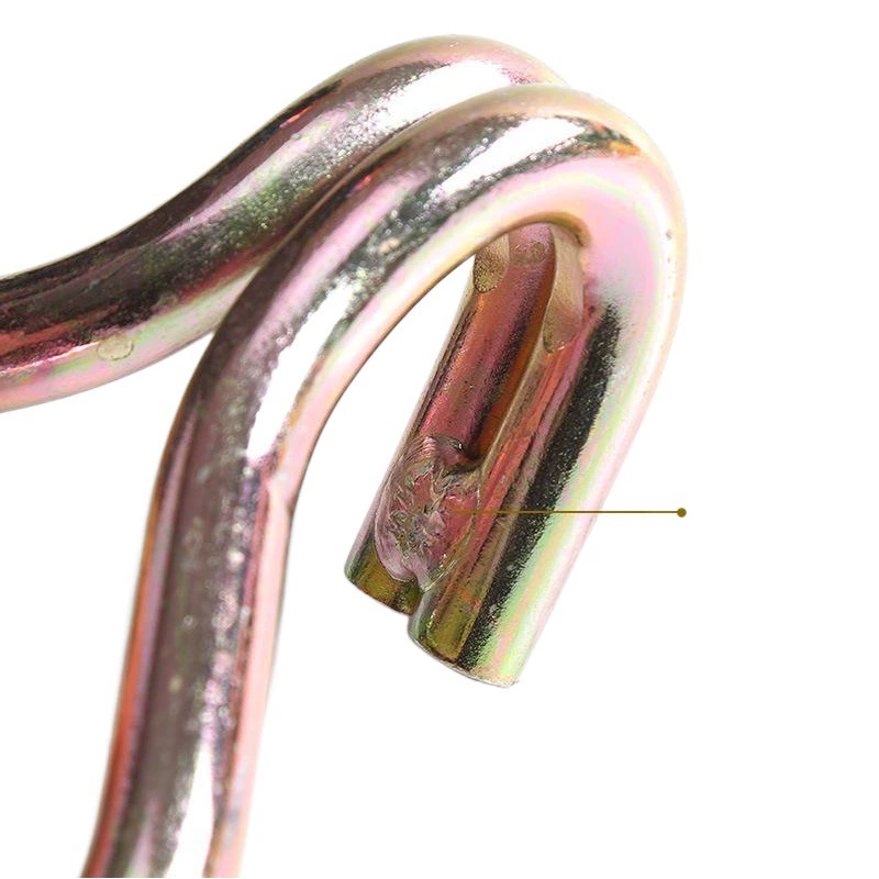 Двухрядные стальные крюки для крепления грузов горячей формовки, железные крюки для грузовиков и прицепов, оцинкованные стальные трубные крепления, буксировочные крюки, подъемные крюки.