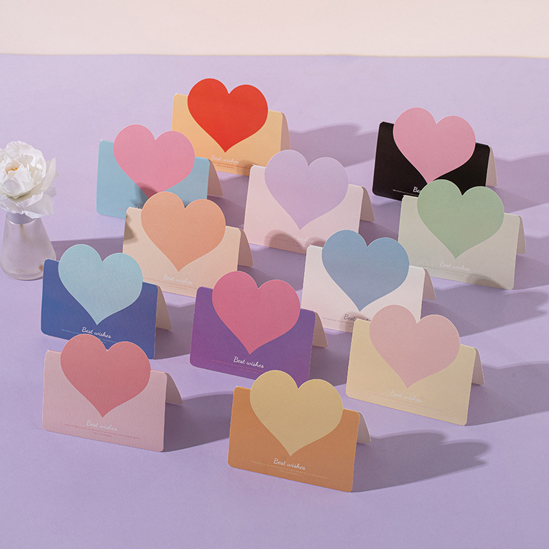 Sweet Heart Shape Paper Holiday Daily Card display picture 1