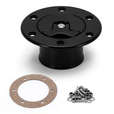 Explosions modified Auto Parts 6-hole polished fuel tank aluminum cap diameter: 35.5mm (Tank cap) - black