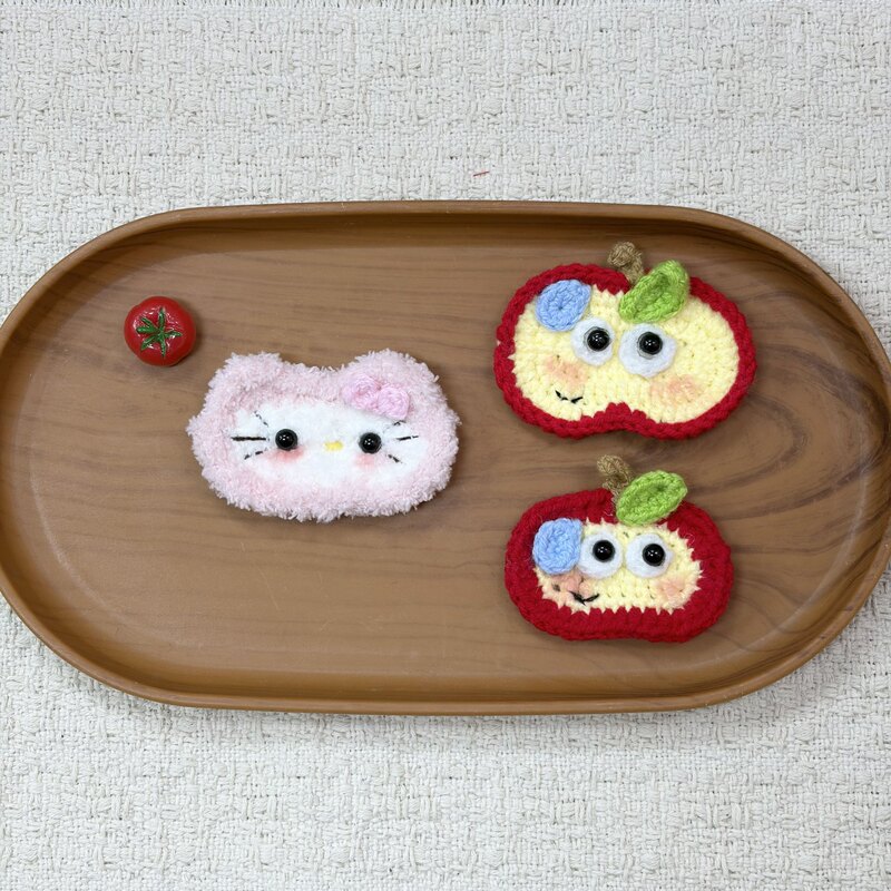 New Crochet Apple Hairpin 10cm Cotton Doll Decoration Accessories 15cm Gazi Sister Accessories Wholesale New Crochet Apple Hairpin 10cm Cotton Doll Decoration Accessories 15cm Gazi Sister Accessories Wholesale
