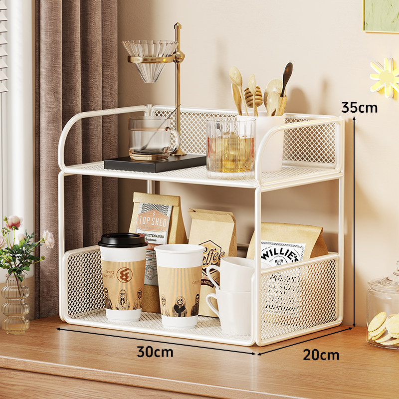 Estante Organizador de Tazas para Mesa, Multicapa, para Sala de Estar
