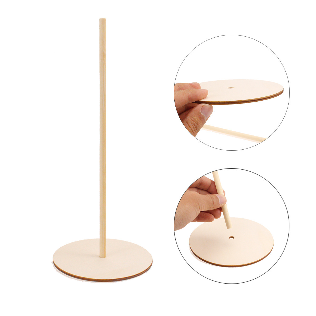 Decoraciones de armazón de donas de madera, decoración de fiesta de cumpleaños de campo americano, suministros de fiesta de ducha de bebé para niños