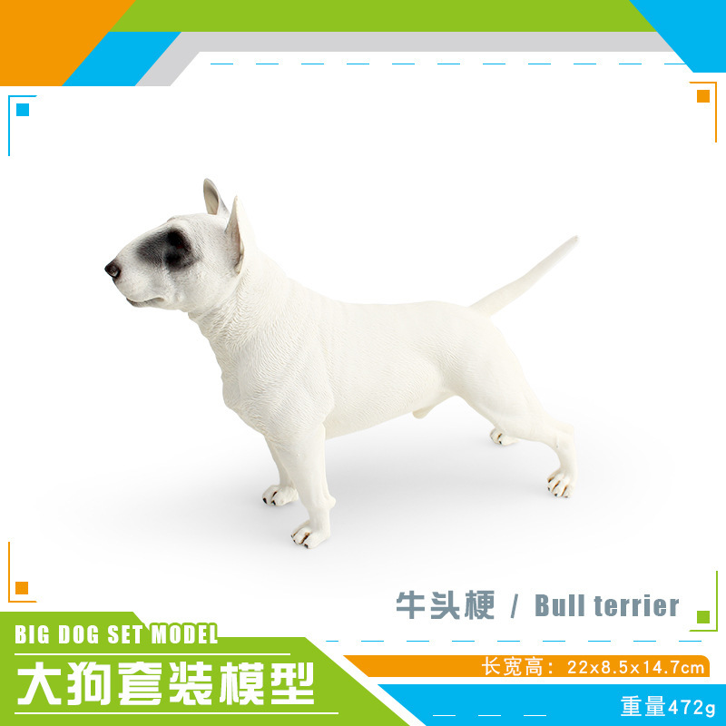 Exportación transfronteriza de simulación de perros de mascota modelo de perro de madera sólida grande Dobin Dorado Mesa Juguetes de decoración estática