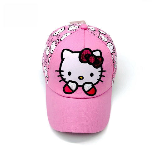 Children's Hat Wholesale Spring and Autumn Girls Sun Hat Baseball Cap European and American New Style Super Cute KITTY Cat Children's Duck Hat
