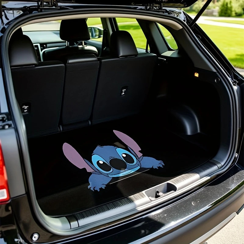 Cross-Border Temu Cartoon Cute Car Mat Trunk Wear-Resistant Easy Care Stain-Resistant Water-Absorbent Dust-Proof Mat Ready for Delivery