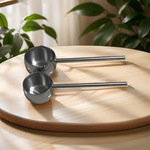 三层钢不锈钢泼油小锅家用厨房迷你汤淋油烧油锅长柄防烫泼油勺子