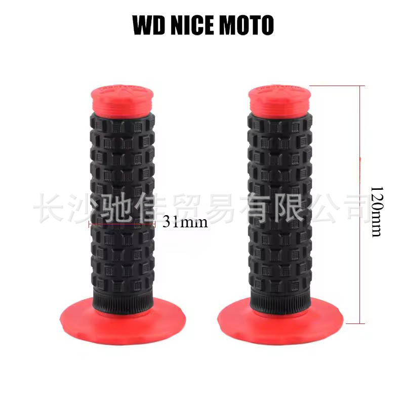Manufacturer Wholesale Off-Road Motorcycle Modification Parts Handlebar Grip 22mm Black Base Second-Generation Anti-Slip Handlebar Grip