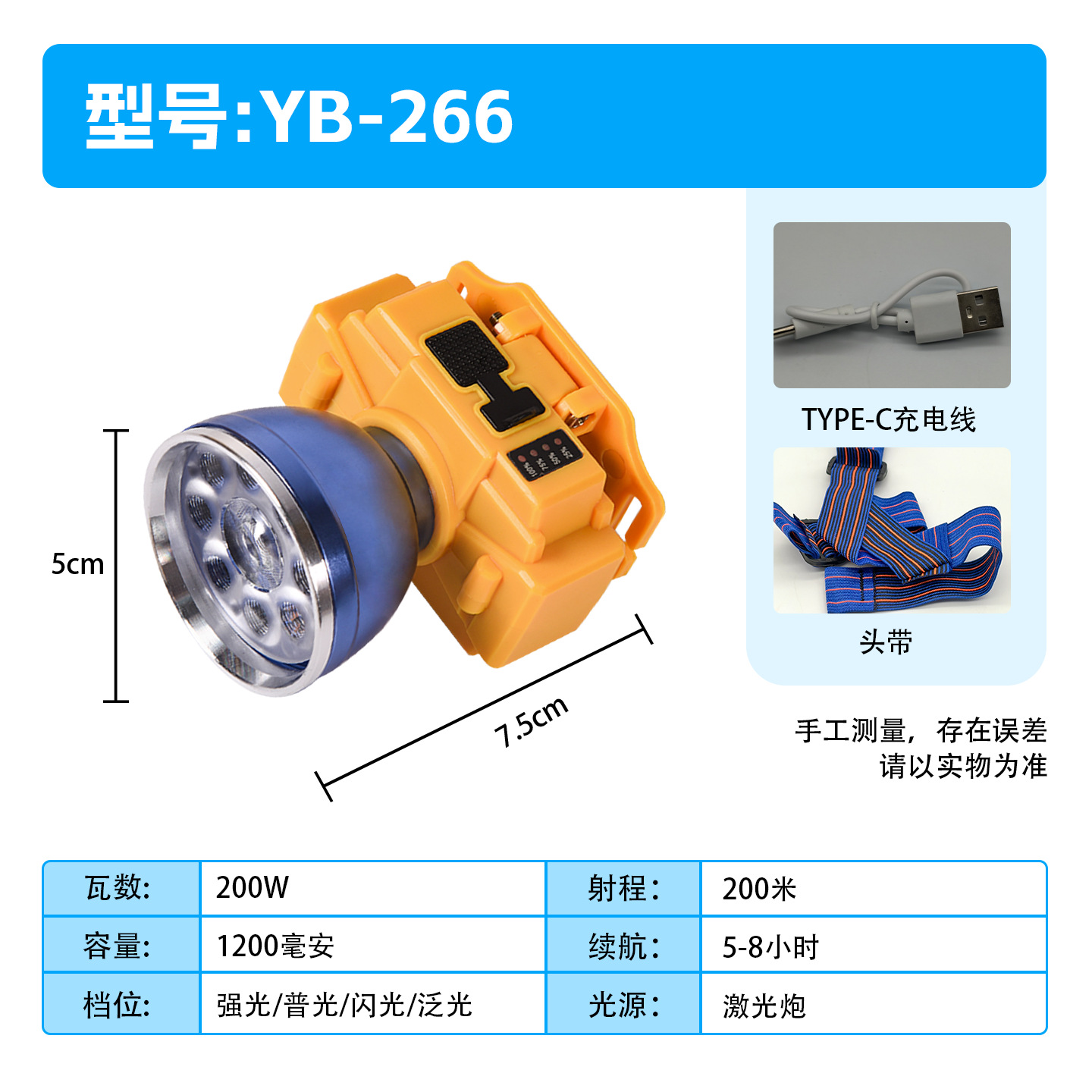 faro de larga duración litio luz alta lumen super brillante recarga remota lámpara de mina montada en la cabeza para pesca al aire libre