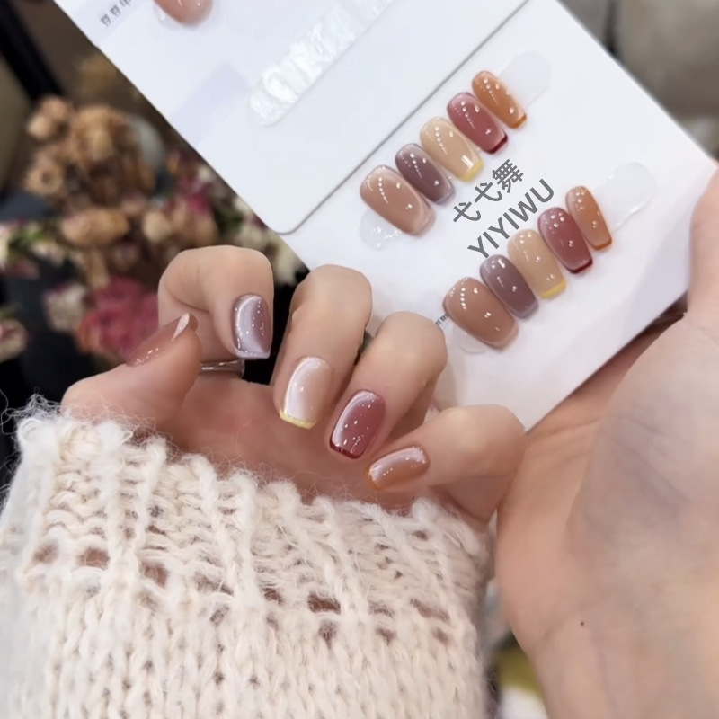 Armadura de vestir hecha a mano [Candy House] Verano dopamina caramelo francés bicolor ojo de gato temperamento explosivo