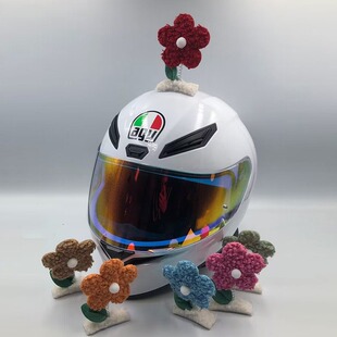 Motorcycle Helmet Decoration Swinging Sunflower Electric Motorcycle Ski Helmet Cat Ear Accessories Ears
