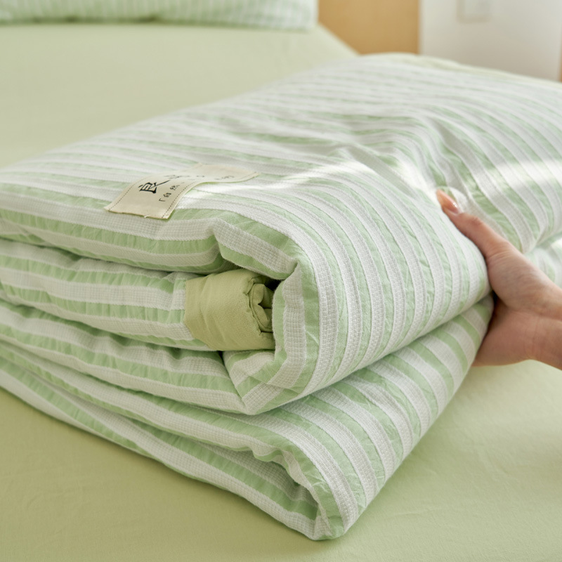Edredón fresco de verano de algodón Edredón de aire acondicionado lavable a máquina individual dormitorio de estudiantes edredón fino de verano edredón de verano de algodón puro