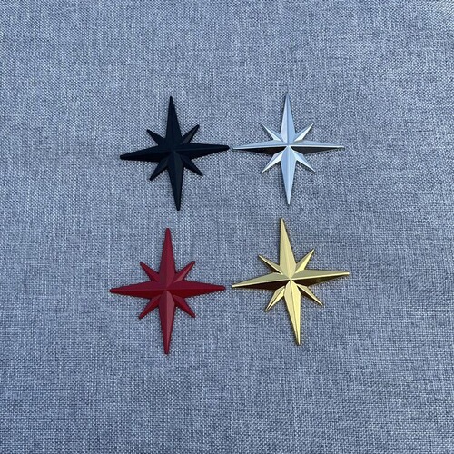 Starlux Car Decal 3D Stereo Metal Car Modification Logo Body Scratch Carving Rear Bumper Star Decorative Decal