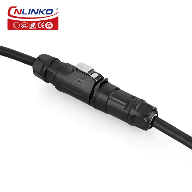 Lingke M12 6-пиновый влагостойкий кабель-подключение разъем сборки_производитель дисплея в Пекине