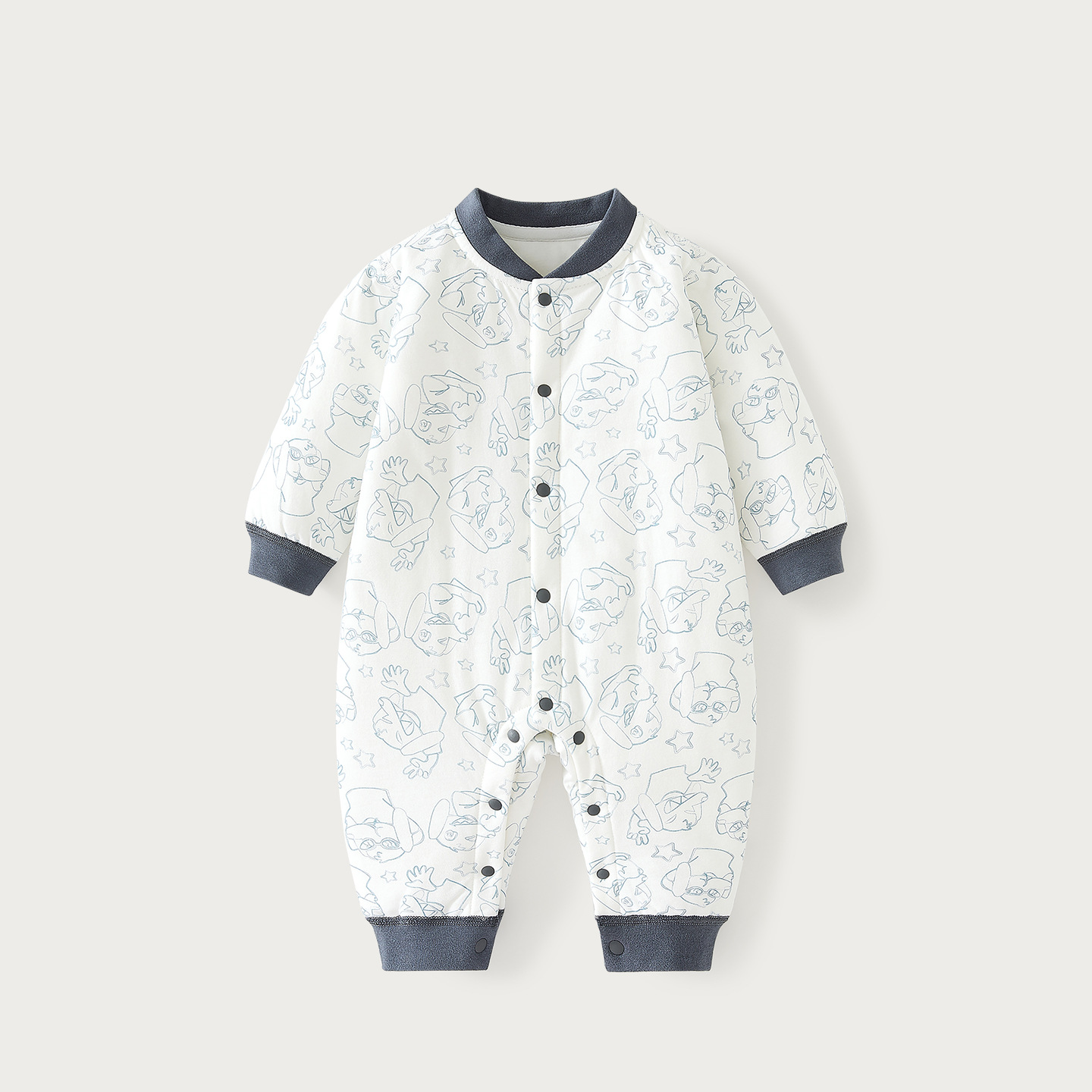 Primavera, otoño, invierno, camiseta infantil, algodón caliente, ropa de invierno para bebés.