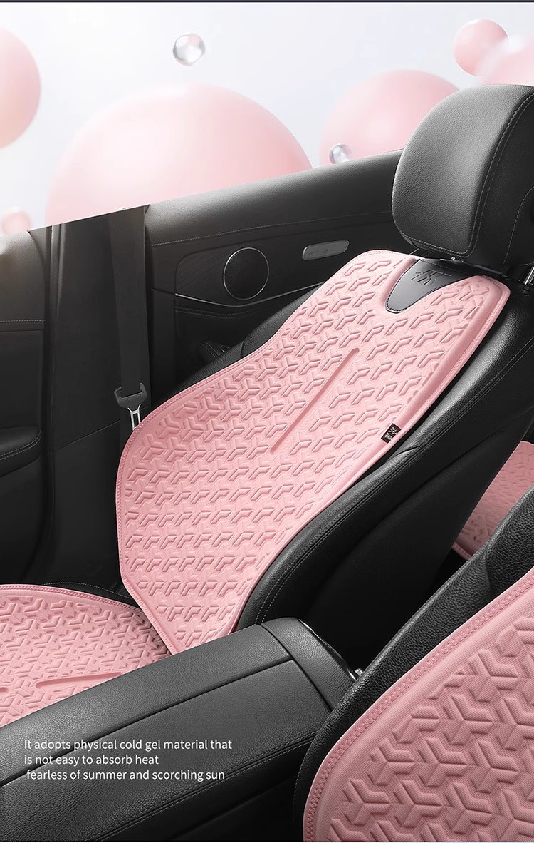 Summer Car Seat Cushion Universal Cooling Pad Honeycomb Breathable Ventilated Seat Back Non-Slip Jelly Cold Gel Single Pad