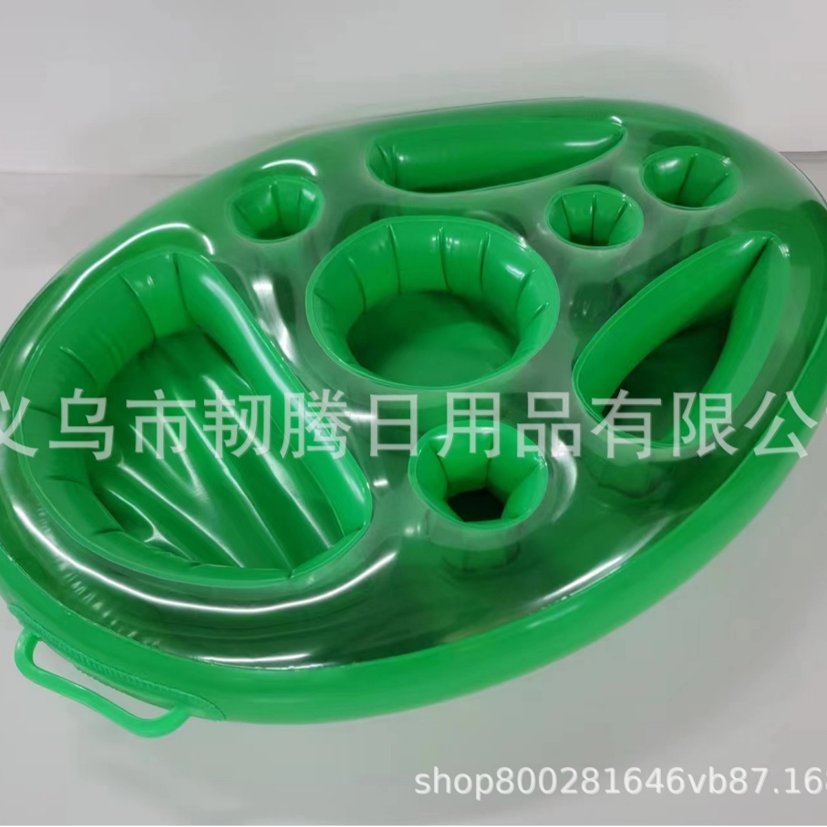 Protección del Medio Ambiente de la fábrica PVC inflable soporte de bebidas asiento poroso teléfono móvil agua inflable cama hielo piscina cena placa