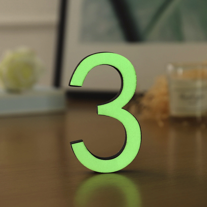 3D Luminou EVA Arabic Numeral Decorative Creative Wall Cro-Border Hot Selling Home Decoration Acrylic Mirror_voghion.com