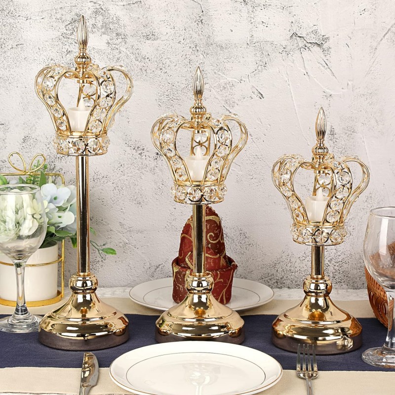 Transfronterizos para la corona europea vela vela cena escena de decoración accesorios de decoración de la sala de estar accesorios creativos