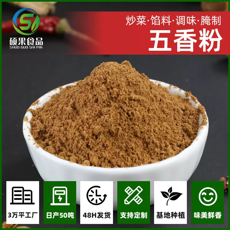 硕果五香粉调料厂家批发大包装商家用卤炖肉炒菜调味料烧烤蘸料