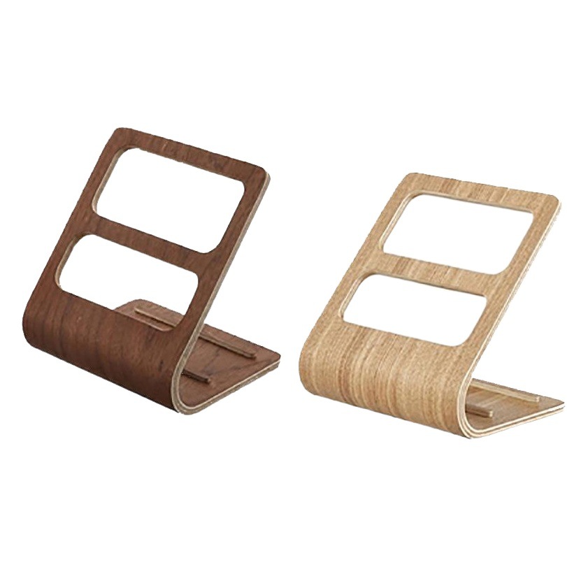 Estante de almacenamiento de mesa de café de escritorio de estilo japonés suministros domésticos simples sala de estar multifunción rack de control remoto universal soporte de madera curvada