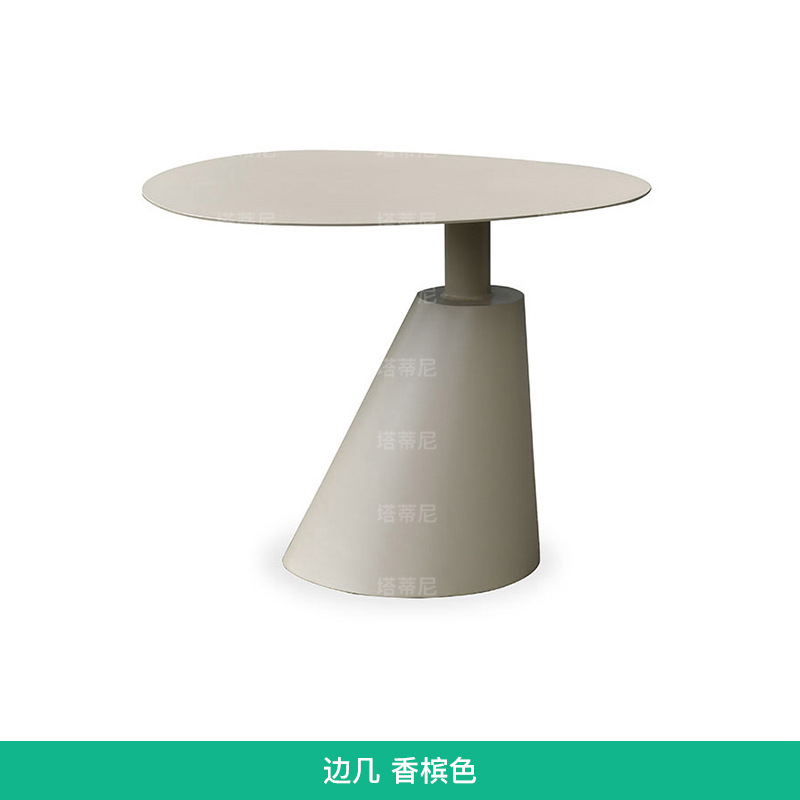 Pequeña mesa de café Luz de lujo nórdico pequeño apartamento sala de estar mesa de café simple moderno hogar Hotel creativo sofá lado varios en forma
