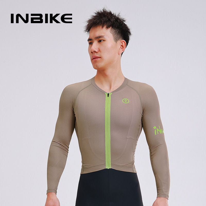 INBIKE25 New Long Sleeve Riding Clothes Men's Summer Sweat-wicking Quick-drying Bike Mountain Road Bike Clothes