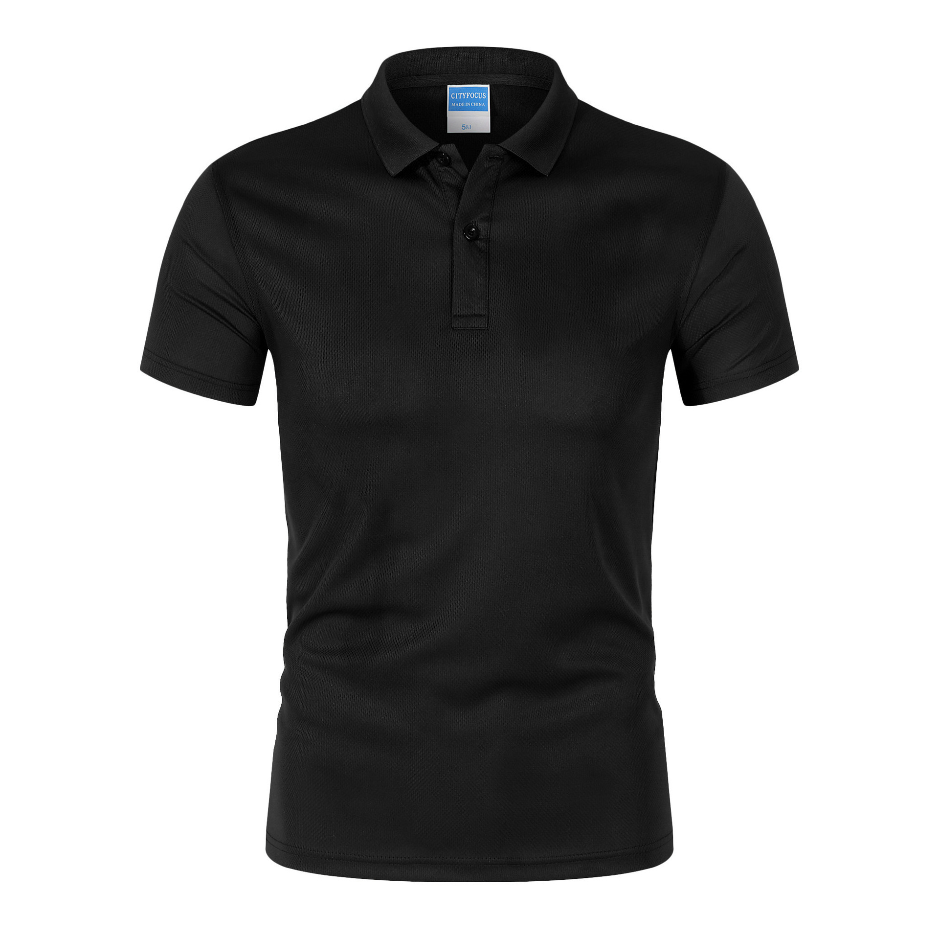 Manufacturers direct batch of 180g quick-drying bird eye pure collar polo shirt