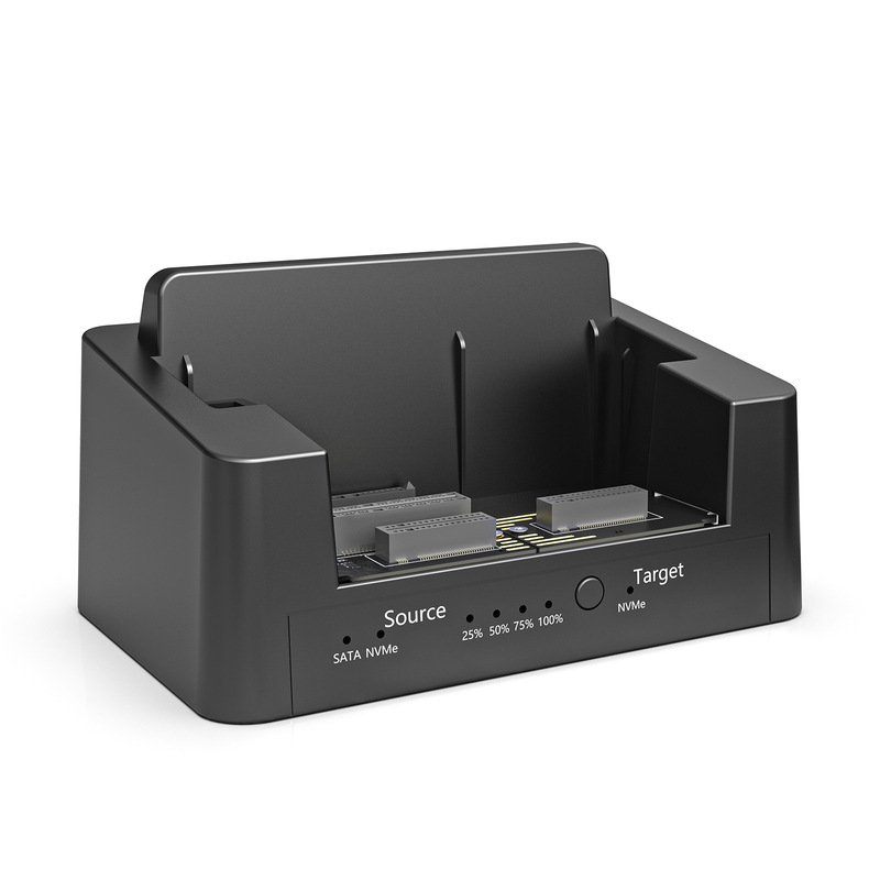 Qishuo SATA/NVME protocol offline cloning copier M.2 dual protocol + 2.5/ 3.5inch hard drive base Qishuo SATA/NVME protocol offline cloning copier M.2 dual protocol + 2.5/ 3.5inch hard drive base