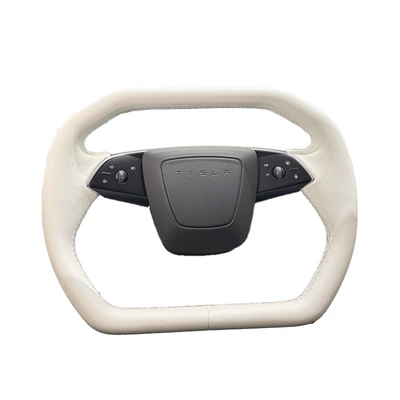 carbon fiber modified turntable, Steering wheel - huanxin-y-suspended-cyber-steering-wheel-white-without-cover