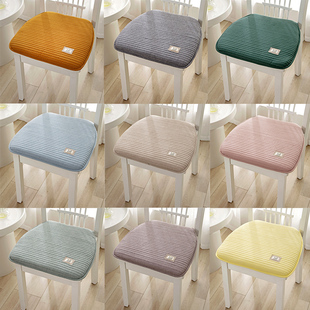 Washed Cotton Cushion Fart Cushion Chair Cushion Stool Office Sedentary Artifact Seat Cushion Dining Chair Cushion Four Seasons Tongao