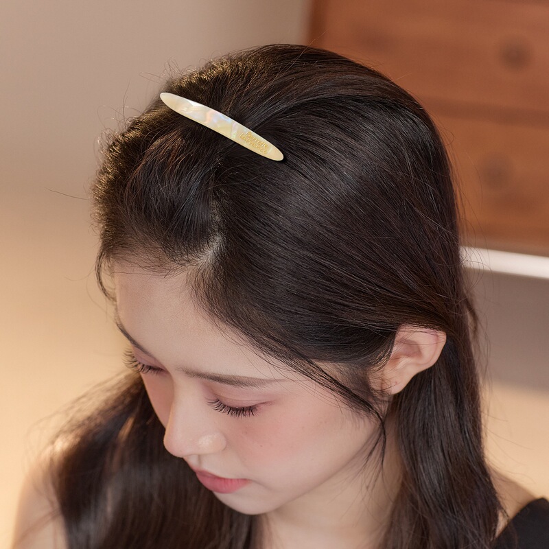 高级感简约醋酸一字夹发夹女侧边刘海夹精致气质碎发夹鸭嘴夹发饰|undefined